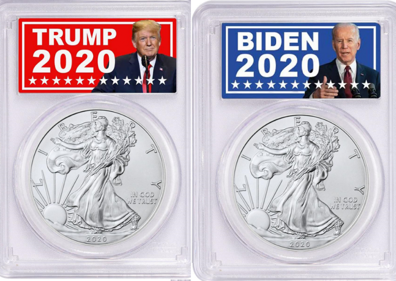 Trump Biden Silver Coin